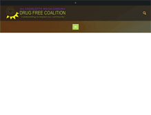 Tablet Screenshot of drugfreecharlotte.org
